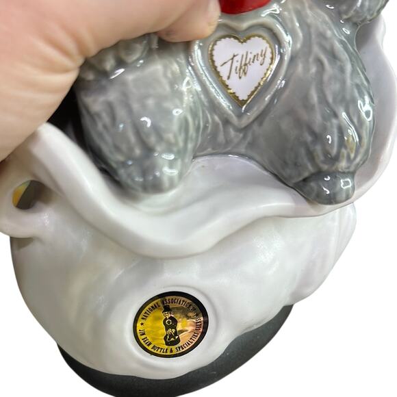 Vintage "Tiffiny Poodle" Jim Beam Decanter Kentucky Bourbon Whiskey Collectible - Picture 3 of 8